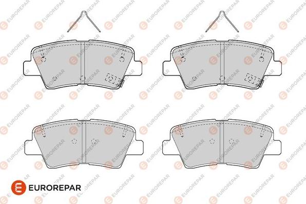 EUROREPAR 1682312780 - Kit de plaquettes de frein, frein à disque cwaw.fr