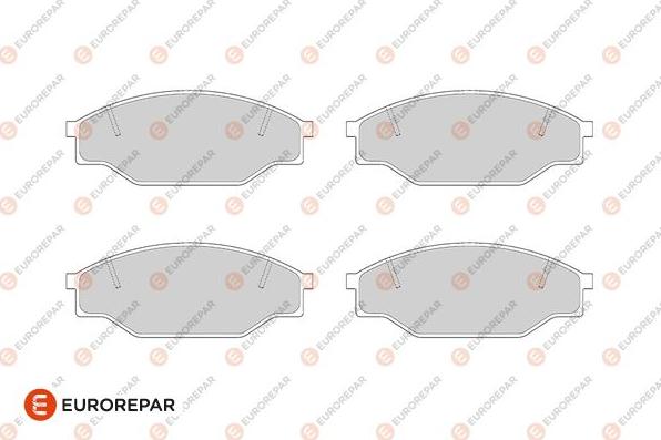 EUROREPAR 1682322680 - Kit de plaquettes de frein, frein à disque cwaw.fr