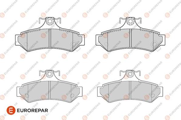 EUROREPAR 1682322780 - Kit de plaquettes de frein, frein à disque cwaw.fr