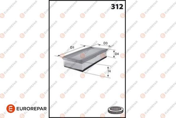 EUROREPAR 1682259280 - Filtre à air cwaw.fr