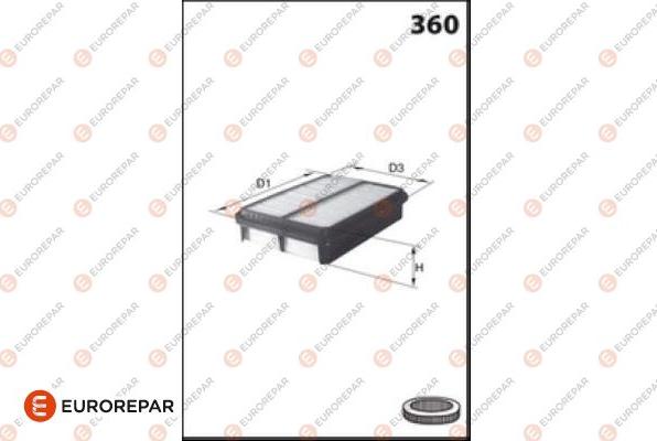 EUROREPAR 1682256180 - Filtre à air cwaw.fr