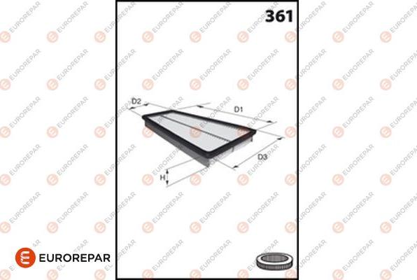 EUROREPAR 1682257180 - Filtre à air cwaw.fr