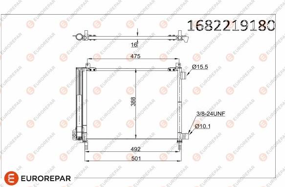 EUROREPAR 1682219180 - Condensateur, climatisation cwaw.fr