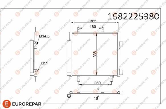 EUROREPAR 1682225980 - Condensateur, climatisation cwaw.fr