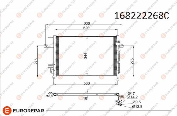 EUROREPAR 1682222680 - Condensateur, climatisation cwaw.fr