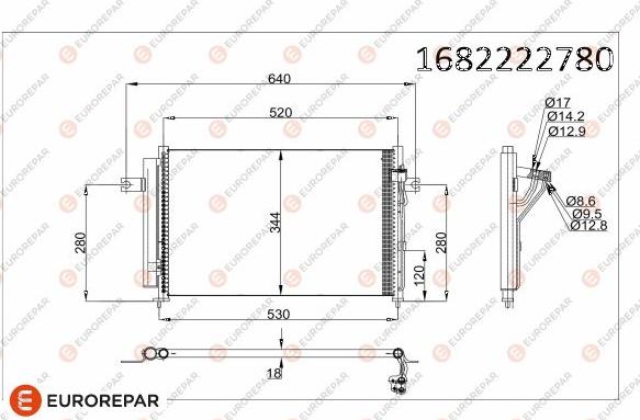 EUROREPAR 1682222780 - Condensateur, climatisation cwaw.fr