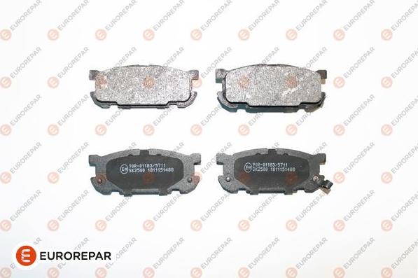 EUROREPAR 1639369980 - Kit de plaquettes de frein, frein à disque cwaw.fr