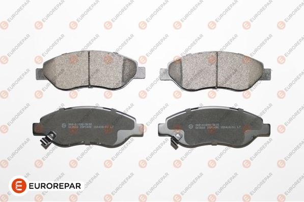 EUROREPAR 1639383480 - Kit de plaquettes de frein, frein à disque cwaw.fr