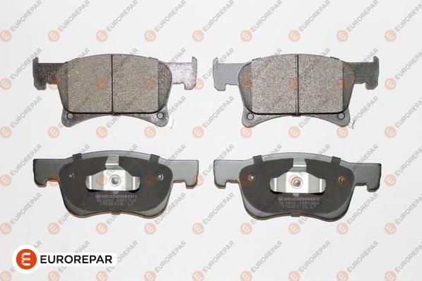 EUROREPAR 1639383080 - Kit de plaquettes de frein, frein à disque cwaw.fr