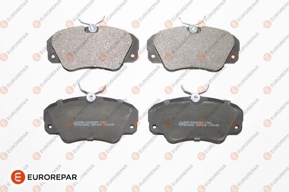 EUROREPAR 1639382780 - Kit de plaquettes de frein, frein à disque cwaw.fr