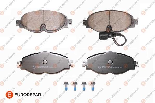 EUROREPAR 1639374980 - Kit de plaquettes de frein, frein à disque cwaw.fr