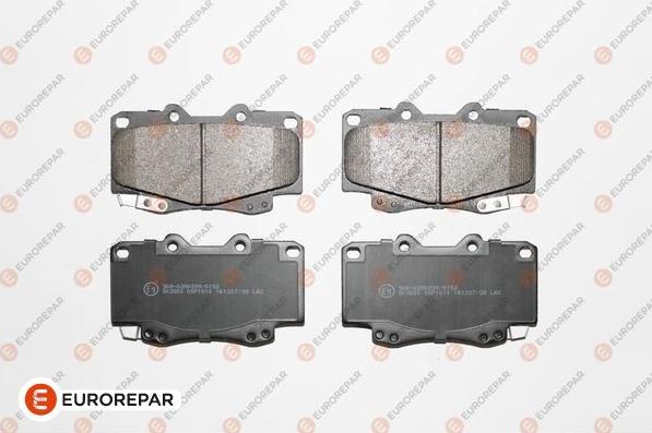 EUROREPAR 1639376280 - Kit de plaquettes de frein, frein à disque cwaw.fr