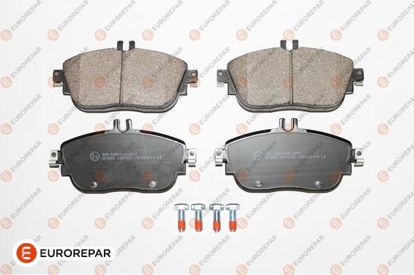 EUROREPAR 1639373580 - Kit de plaquettes de frein, frein à disque cwaw.fr