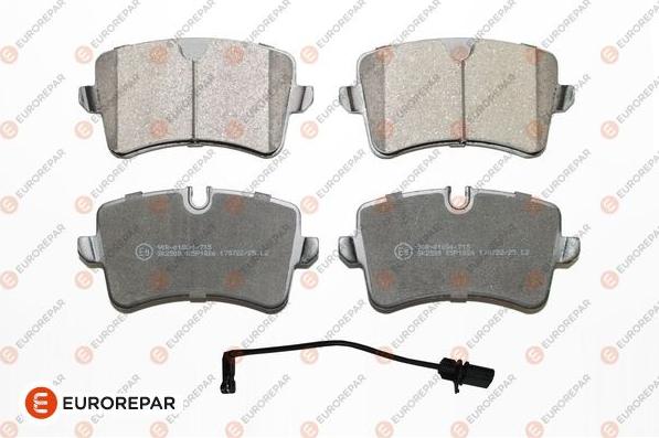 EUROREPAR 1639377780 - Kit de plaquettes de frein, frein à disque cwaw.fr