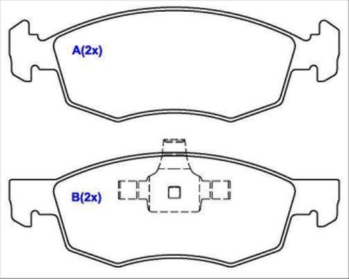 EUROREPAR 1635834180 - Kit de plaquettes de frein, frein à disque cwaw.fr