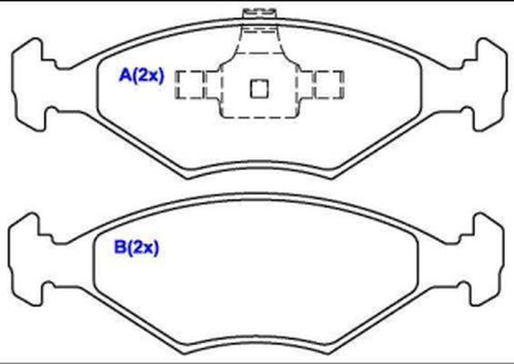 EUROREPAR 1635834880 - Kit de plaquettes de frein, frein à disque cwaw.fr