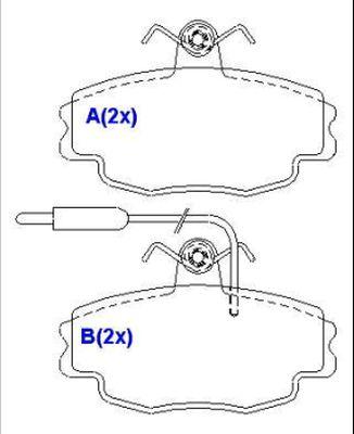 EUROREPAR 1635835080 - Kit de plaquettes de frein, frein à disque cwaw.fr