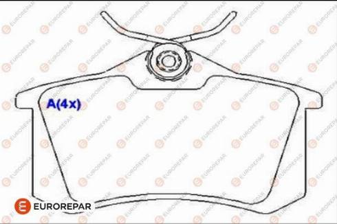 EUROREPAR 1635835180 - Kit de plaquettes de frein, frein à disque cwaw.fr