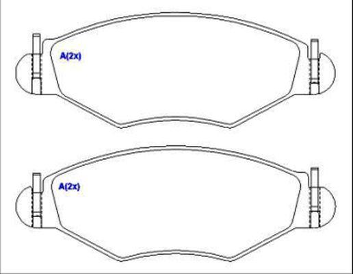 EUROREPAR 1635833280 - Kit de plaquettes de frein, frein à disque cwaw.fr