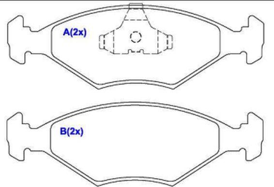 EUROREPAR 1636484880 - Kit de plaquettes de frein, frein à disque cwaw.fr