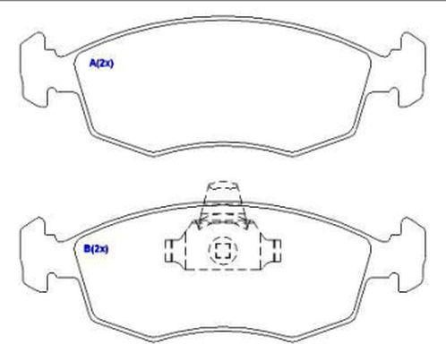 EUROREPAR 1636485180 - Kit de plaquettes de frein, frein à disque cwaw.fr