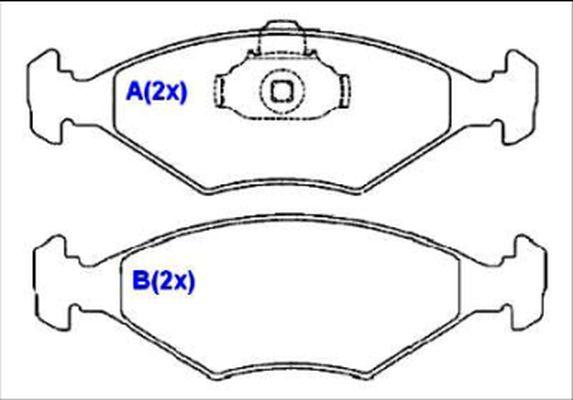 EUROREPAR 1636486980 - Kit de plaquettes de frein, frein à disque cwaw.fr