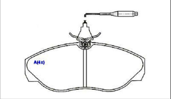 EUROREPAR 1636486080 - Kit de plaquettes de frein, frein à disque cwaw.fr