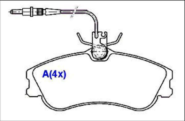 EUROREPAR 1636486180 - Kit de plaquettes de frein, frein à disque cwaw.fr