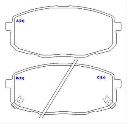 EUROREPAR 1636488580 - Kit de plaquettes de frein, frein à disque cwaw.fr