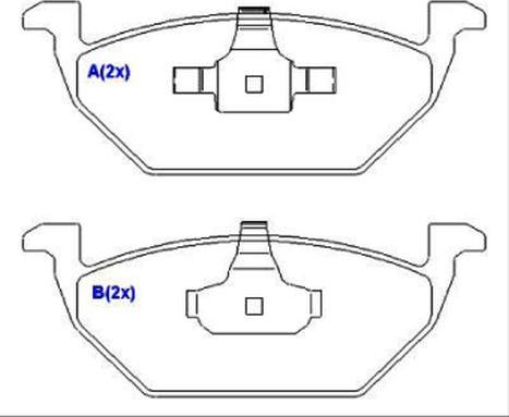 EUROREPAR 1636487680 - Kit de plaquettes de frein, frein à disque cwaw.fr