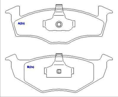 EUROREPAR 1636487180 - Kit de plaquettes de frein, frein à disque cwaw.fr