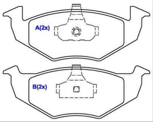 EUROREPAR 1636487780 - Kit de plaquettes de frein, frein à disque cwaw.fr