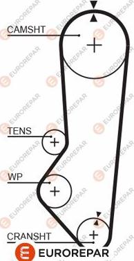 EUROREPAR 1633131480 - Courroie de distribution cwaw.fr