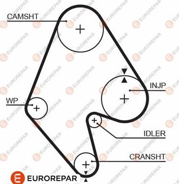 EUROREPAR 1633138080 - Courroie de distribution cwaw.fr