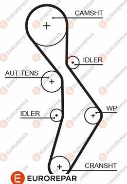 EUROREPAR 1633129980 - Courroie de distribution cwaw.fr