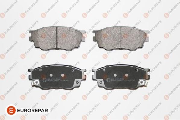 EUROREPAR 1623059580 - Kit de plaquettes de frein, frein à disque cwaw.fr