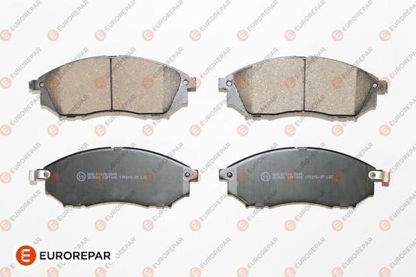 EUROREPAR 1623055380 - Kit de plaquettes de frein, frein à disque cwaw.fr