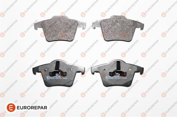 EUROREPAR 1623061780 - Kit de plaquettes de frein, frein à disque cwaw.fr