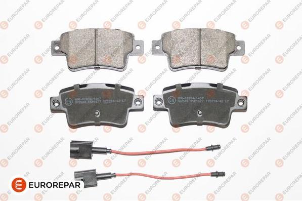 EUROREPAR 1623063880 - Kit de plaquettes de frein, frein à disque cwaw.fr