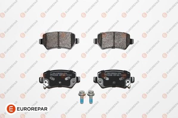 EUROREPAR 1675994580 - Kit de plaquettes de frein, frein à disque cwaw.fr