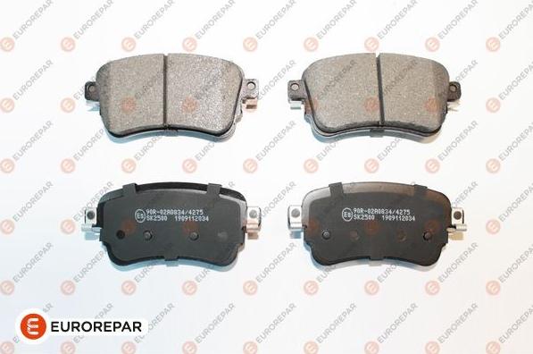 EUROREPAR 1675991880 - Kit de plaquettes de frein, frein à disque cwaw.fr