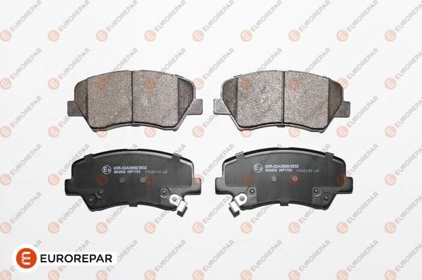 EUROREPAR 1675991380 - Kit de plaquettes de frein, frein à disque cwaw.fr