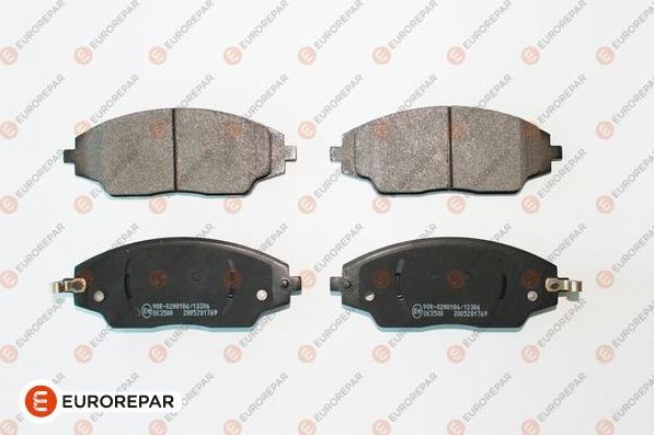 EUROREPAR 1675993580 - Kit de plaquettes de frein, frein à disque cwaw.fr