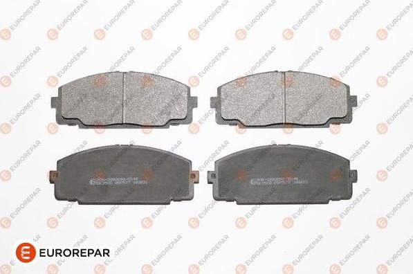 EUROREPAR 1675992980 - Kit de plaquettes de frein, frein à disque cwaw.fr