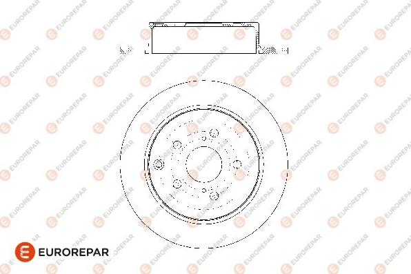 EUROREPAR 1676009080 - Disque de frein cwaw.fr