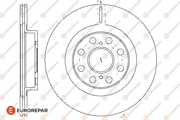 EUROREPAR 1676009180 - Disque de frein cwaw.fr