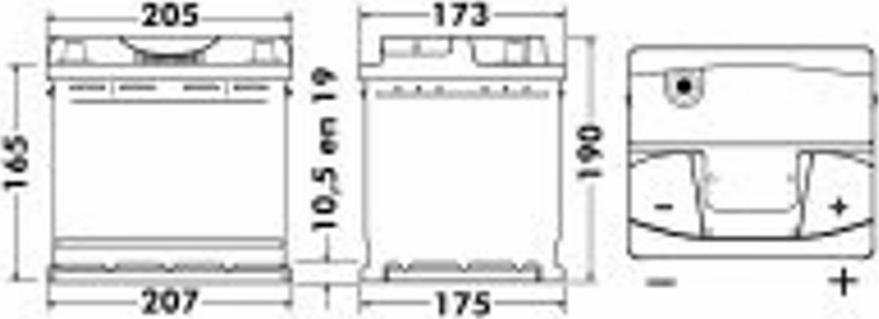 Exide 451 00 - Batterie de démarrage cwaw.fr