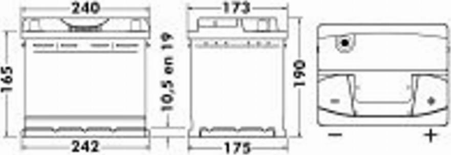 Exide 464 00 - Batterie de démarrage cwaw.fr