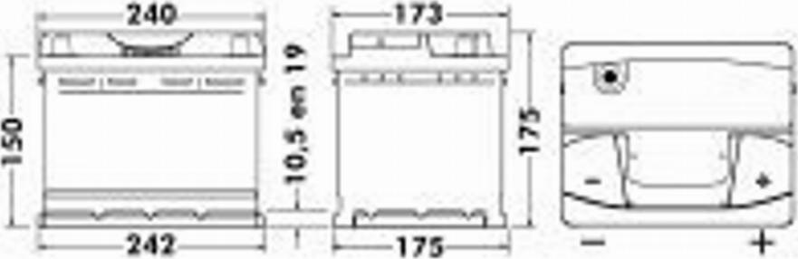 Exide 460 00 - Batterie de démarrage cwaw.fr