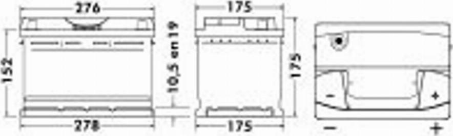 Exide 468 00 - Batterie de démarrage cwaw.fr